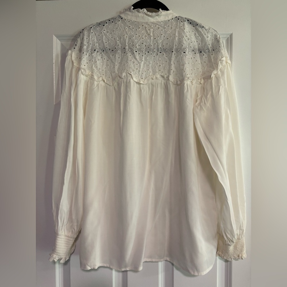 Johnny Was Lace Detail Women's Top, size Medium - Picture 6 of 8